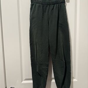 Brandy Melville Forest Green Joggers Sweatpants